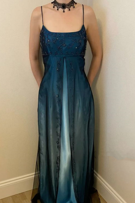 blue prom dress New retro dress, ball dress, birthday dress gh6679