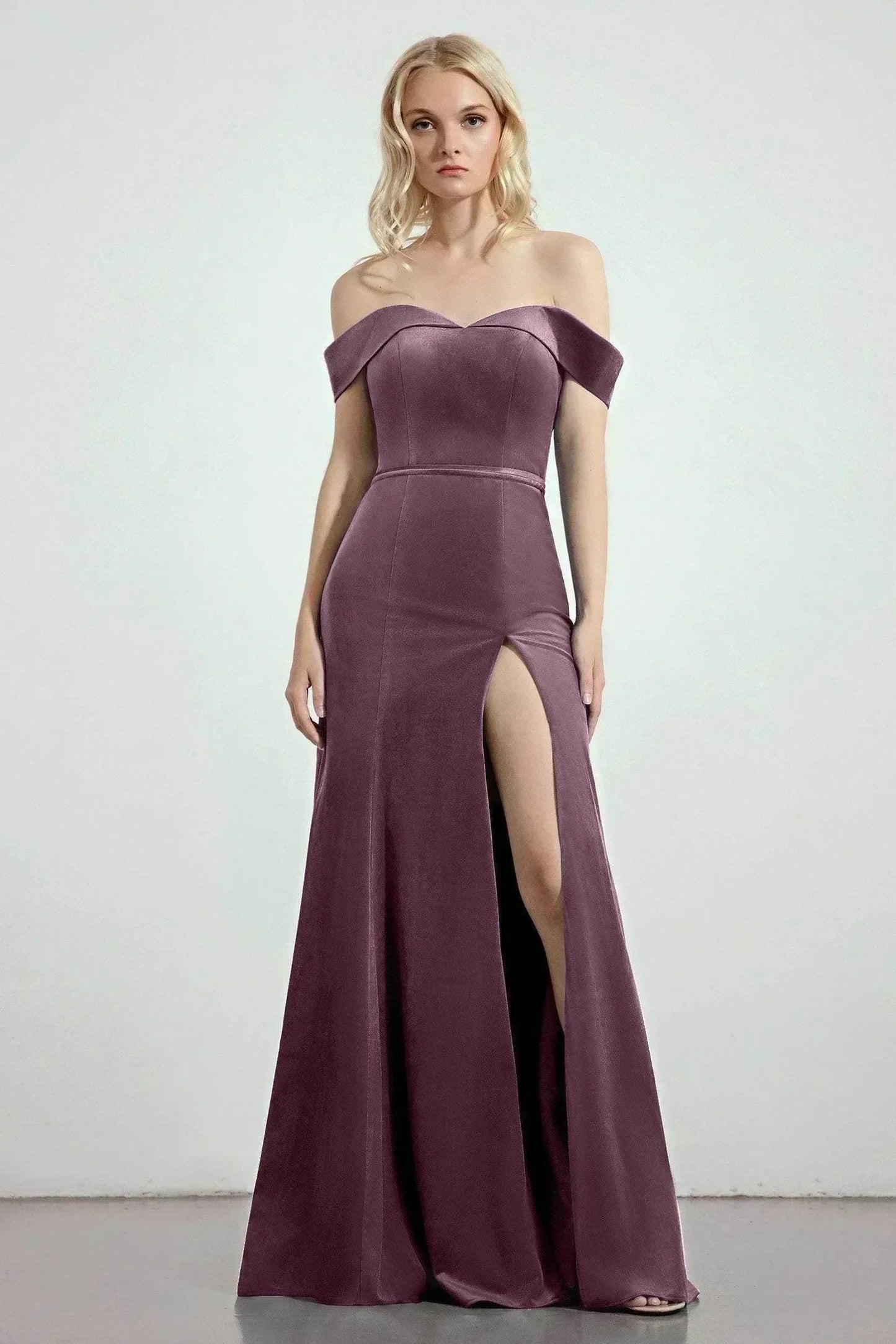 Trumpet-Mermaid Sweep-Brush Train Bridesmaid Dress Formal Dresses CB0271PS