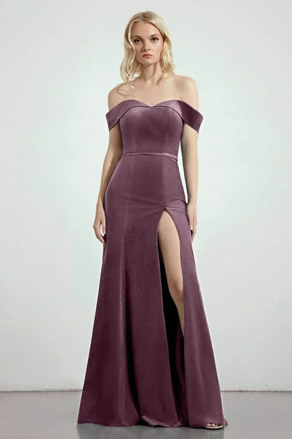Trumpet-Mermaid Sweep-Brush Train Bridesmaid Dress Formal Dresses CB0271PS