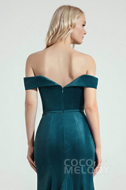 Trumpet-Mermaid Sweep-Brush Train Bridesmaid Dress Formal Dresses CB0271