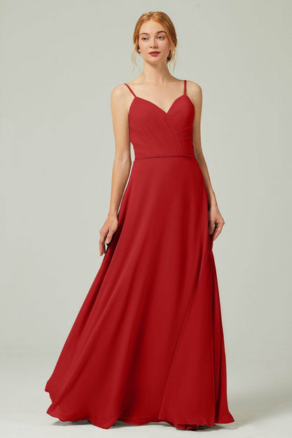 A-Line Floor Length Chiffon Bridesmaid Dress CB0312