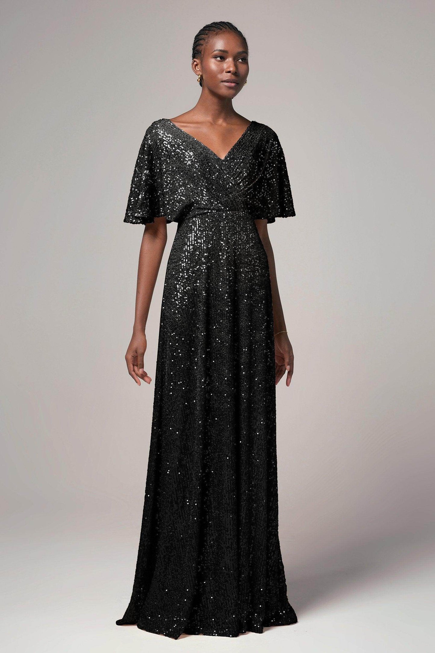 Sheath-Column Floor Length Sequined Dress CB0399