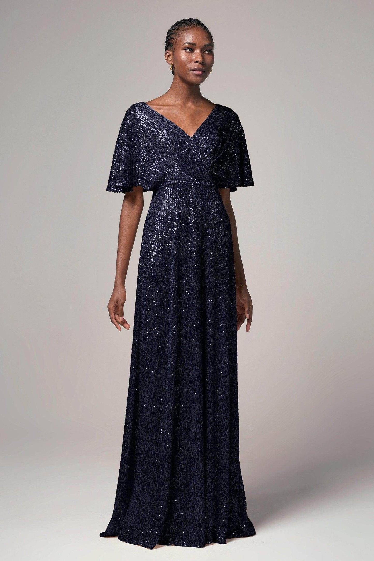 Sheath-Column Floor Length Sequined Dress CB0399