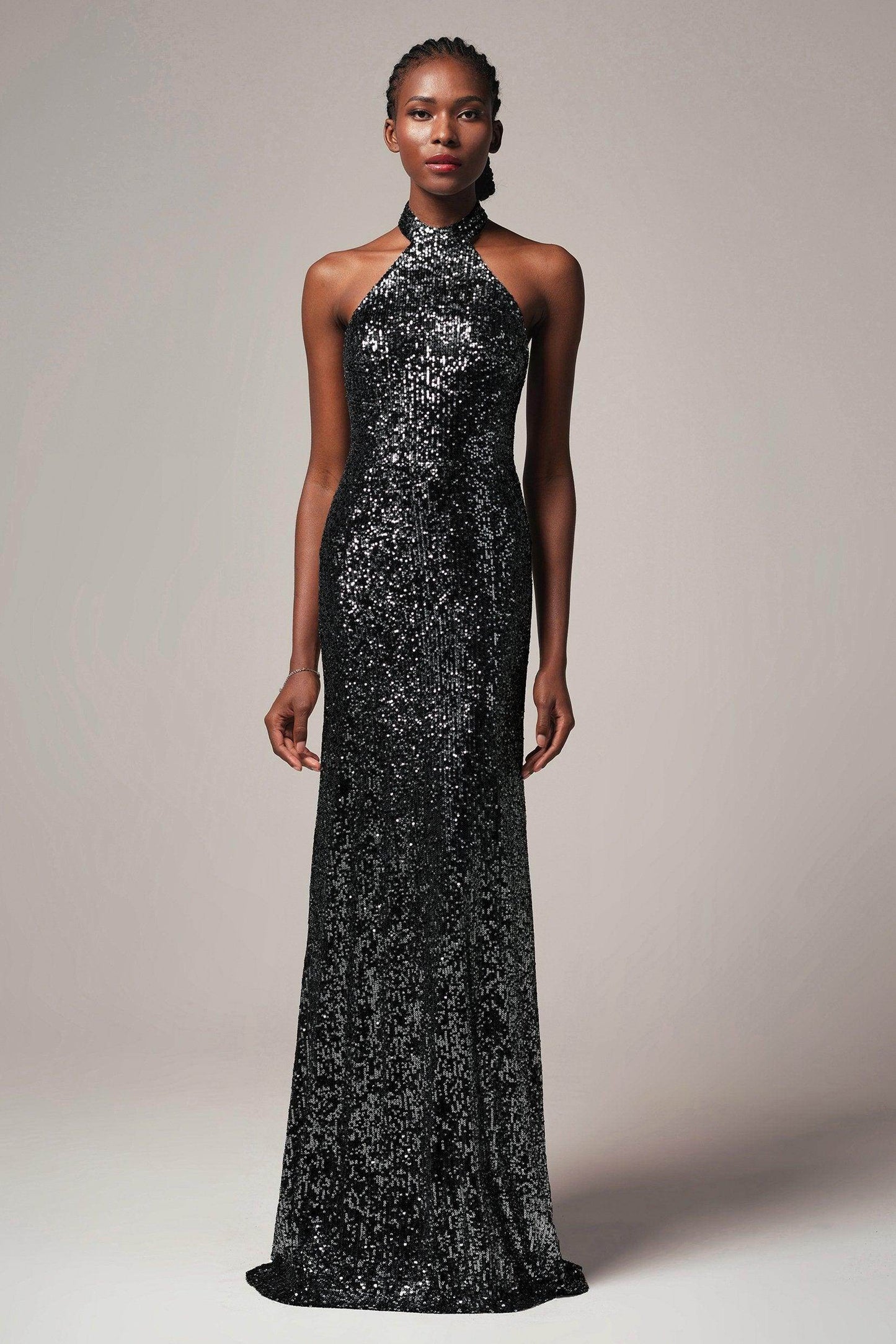 Sheath-Column Floor Length Sequined Dress CB0401
