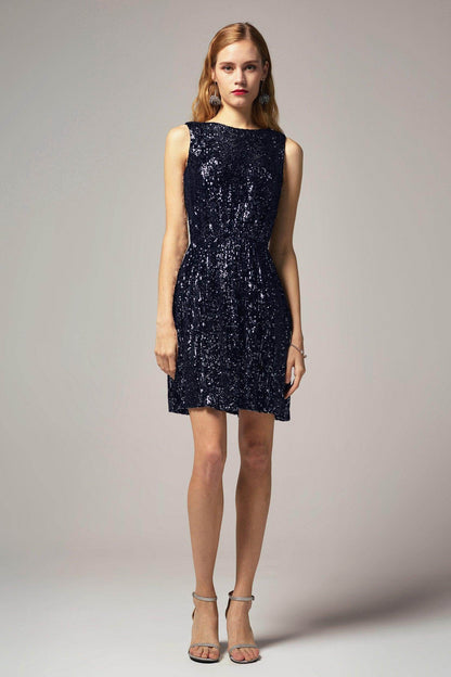 A-Line Short-Mini Sequined Dress CB0403