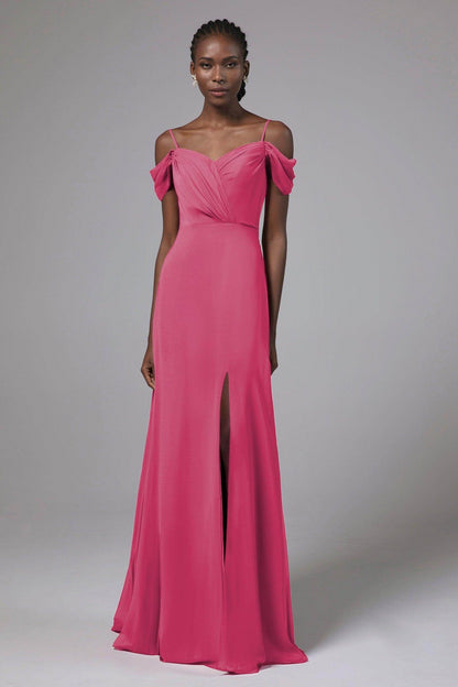 A-Line Floor Length Chiffon Bridesmaid Dress Formal Dresses CB0412