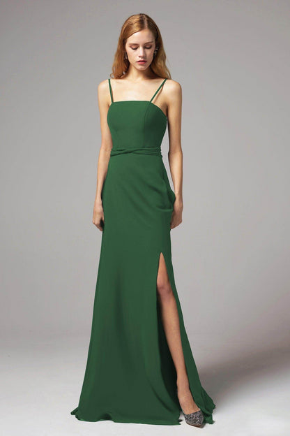A-Line Floor Length Chiffon Bridesmaid Dress CB0414