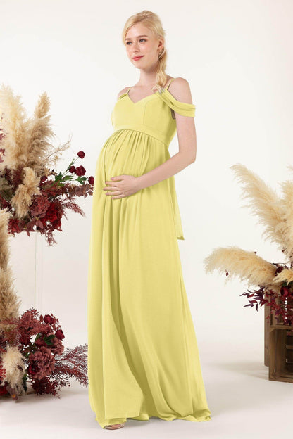 A-Line Floor Length Chiffon Bridesmaid Dress CB0476M