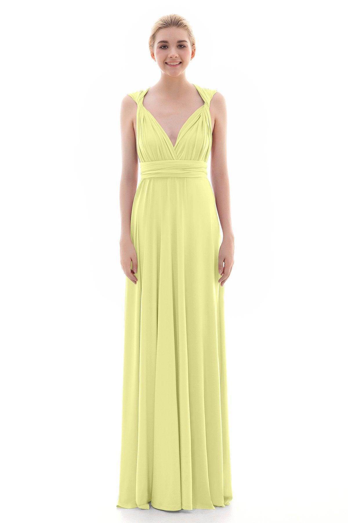 Sheath Floor Length Knitted Bridesmaid Dress COEF16001PS