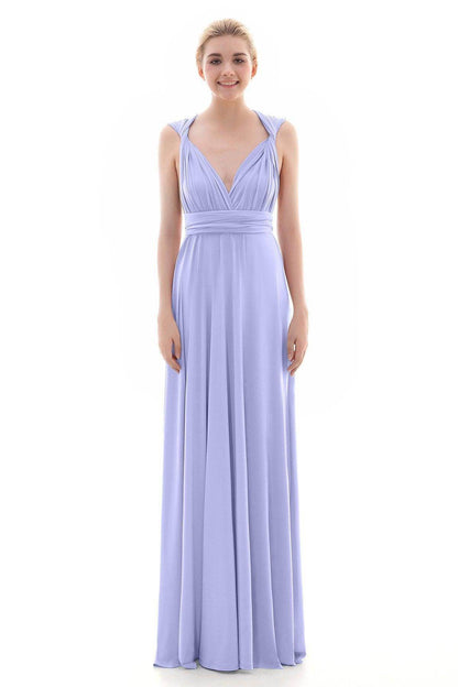 Sheath Floor Length Knitted Bridesmaid Dress COEF16001