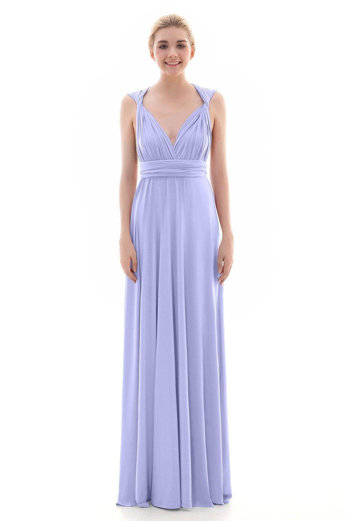 Sheath Floor Length Knitted Bridesmaid Dress COEF16001PS