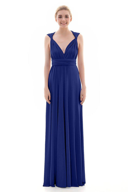 Sheath Floor Length Knitted Bridesmaid Dress COEF16001