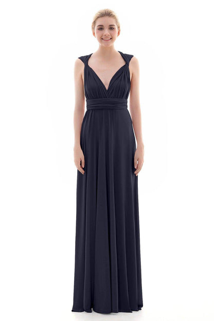 Sheath Floor Length Knitted Bridesmaid Dress COEF16001PS
