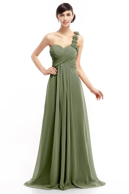 Sheath-Column Floor Length Chiffon Dresses COLT14017