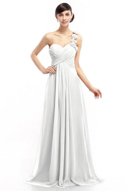 Sheath-Column Floor Length Chiffon Dresses COLT14017