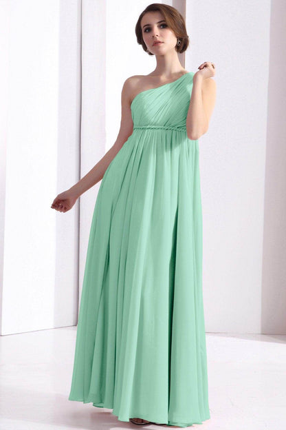 Sheath Floor Length Chiffon Bridesmaid Dress COSF1300D