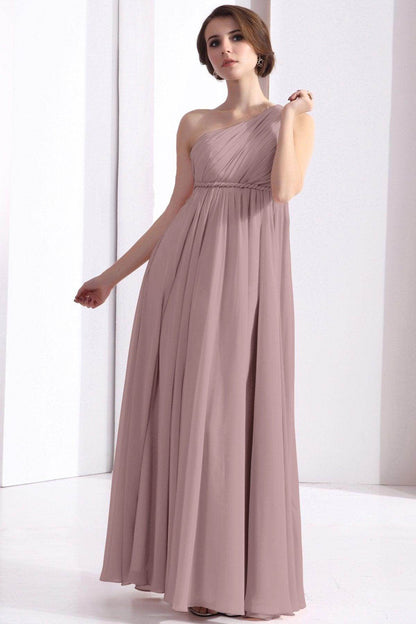 Sheath Floor Length Chiffon Bridesmaid Dress COSF1300D