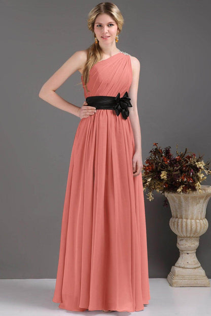 Sheath-Column Floor Length Bridesmaids Dress COSF14001