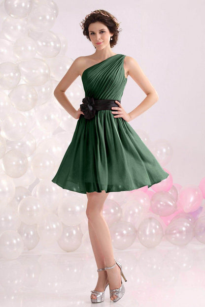 A-Line Short-Mini Chiffon Bridesmaids Dress COZB1301C