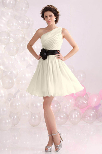 A-Line Short-Mini Chiffon Bridesmaids Dress COZB1301C