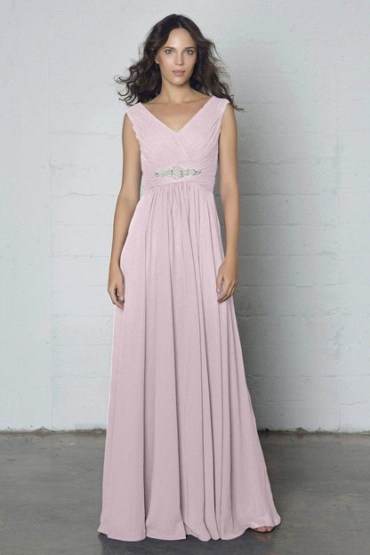 Sheath-Column Floor Length Chiffon Dress COZF14002