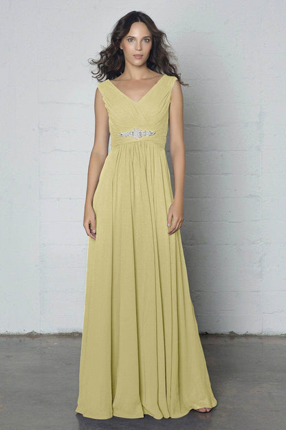 Sheath-Column Floor Length Chiffon Dress COZF14002