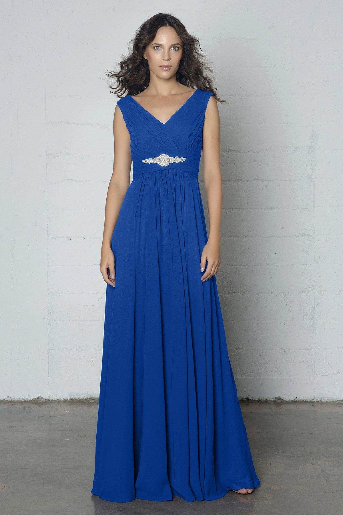 Sheath-Column Floor Length Chiffon Dress COZF14002