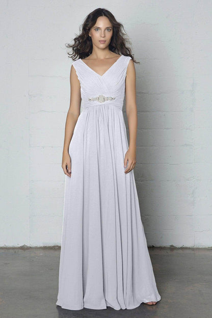 Sheath-Column Floor Length Chiffon Dress COZF14002