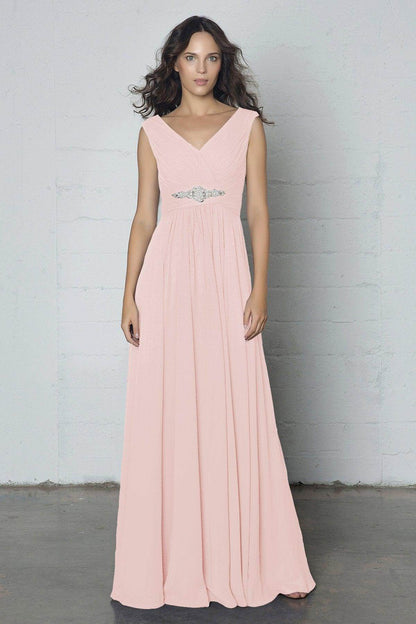 Sheath-Column Floor Length Chiffon Dress COZF14002