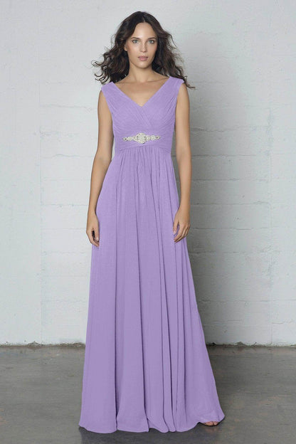 Sheath-Column Floor Length Chiffon Dress COZF14002