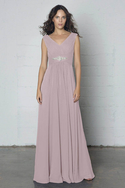 Sheath-Column Floor Length Chiffon Dress COZF14002