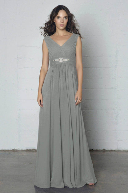 Sheath-Column Floor Length Chiffon Dress COZF14002