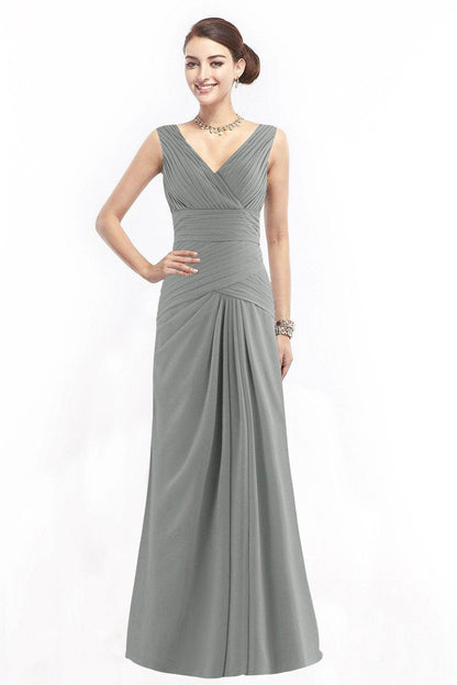 Sheath Floor Length Chiffon Bridesmaid Dress COZF1401E
