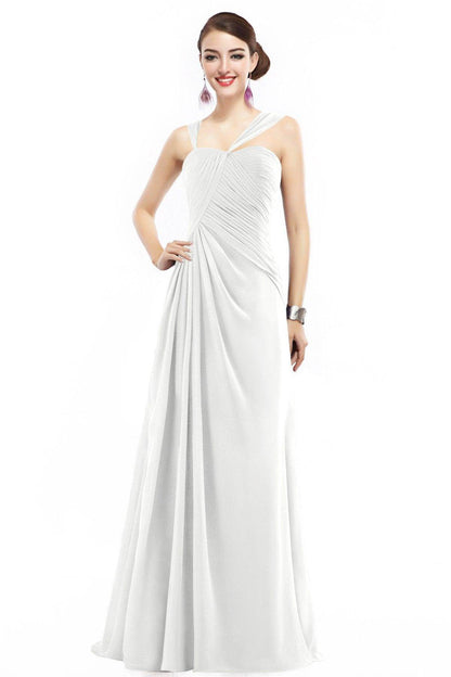 Sheath Floor Length Chiffon Bridesmaid Dress COZF1401F
