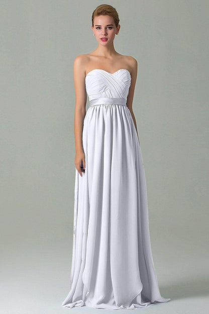 Sheath Floor Length Chiffon Bridesmaid Dress COZF140A1
