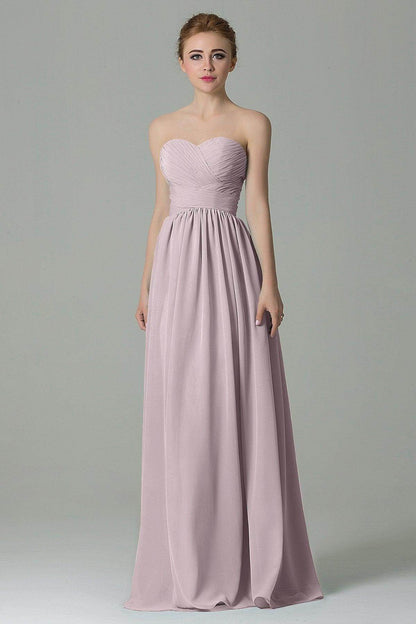 Sheath Floor Length Chiffon Bridesmaid Dress COZF1500C