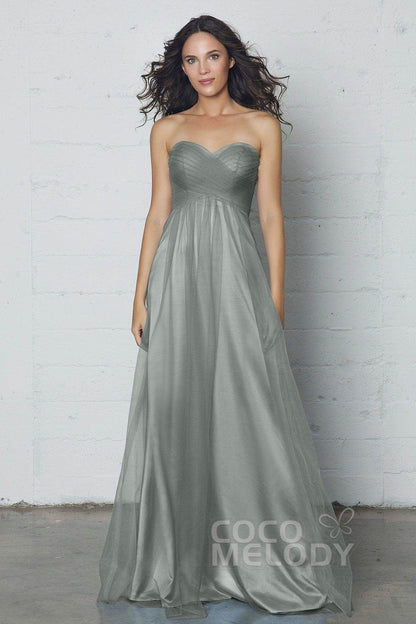 Sheath-Column Floor Length Tulle Dress COZF17016