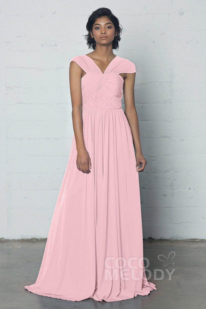 Sheath-Column Floor Length Knitted Fabric Dress COZF17017
