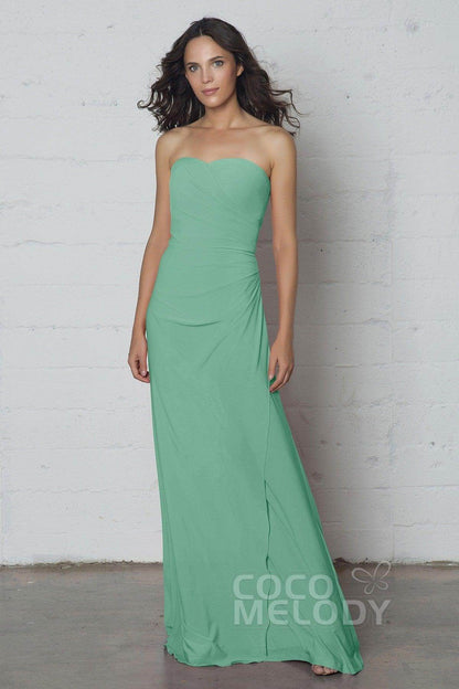 Sheath-Column Floor Length Knitted Fabric Dress COZF17018