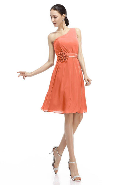 A-Line Knee Length Chiffon Bridesmaid Dresses COZK1400D