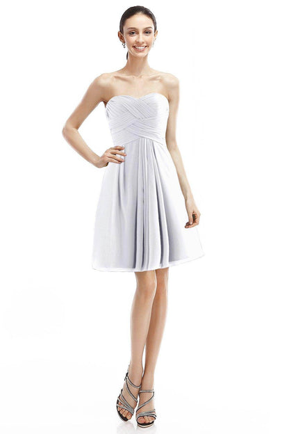 A-Line Knee Length Chiffon Bridesmaid Dress COZK14018
