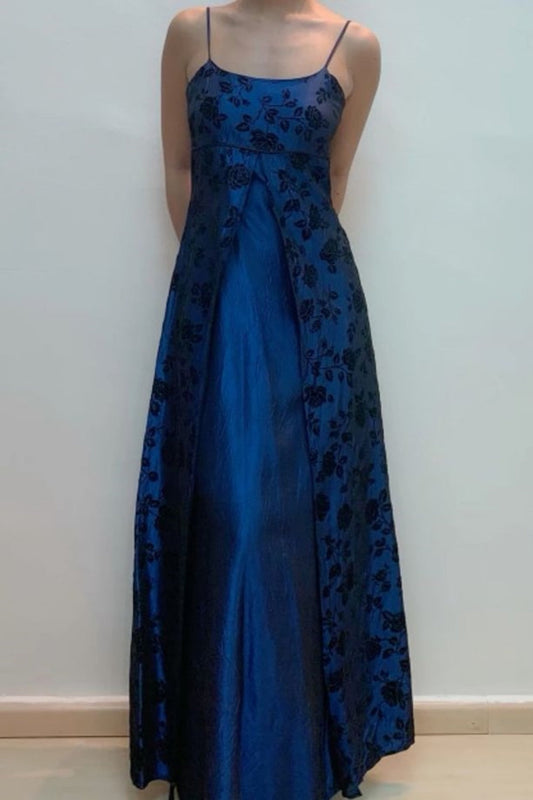 blue prom dress New retro dress, ball dress, birthday dress gh6678