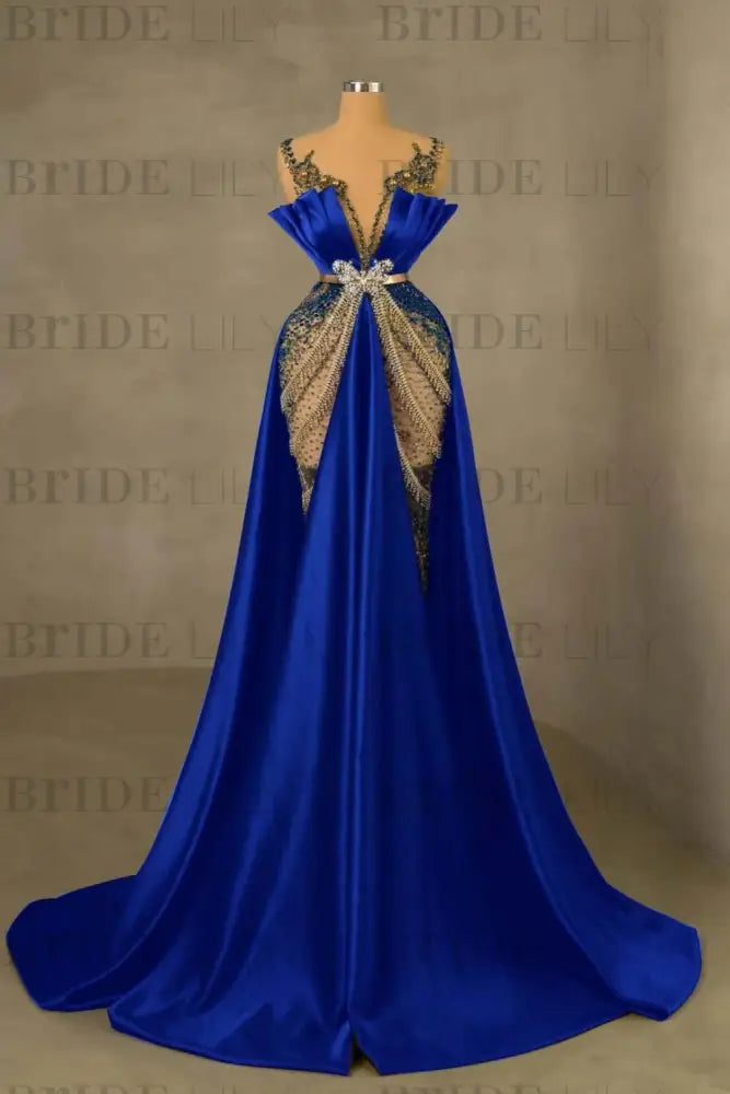 Emerald Green Mermaid Prom Dress Sleeveless Spaghetti Strap Long Evening Gown