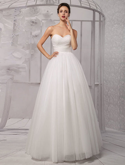 Exclusive Tull Lace Off-The-Shoulder Ball Gown Wedding Dress With Wrap