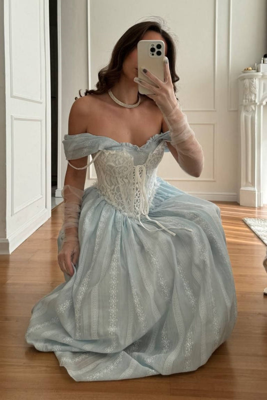 Blue Formal Dress, Ball Gown, Graduation Gown gh6600