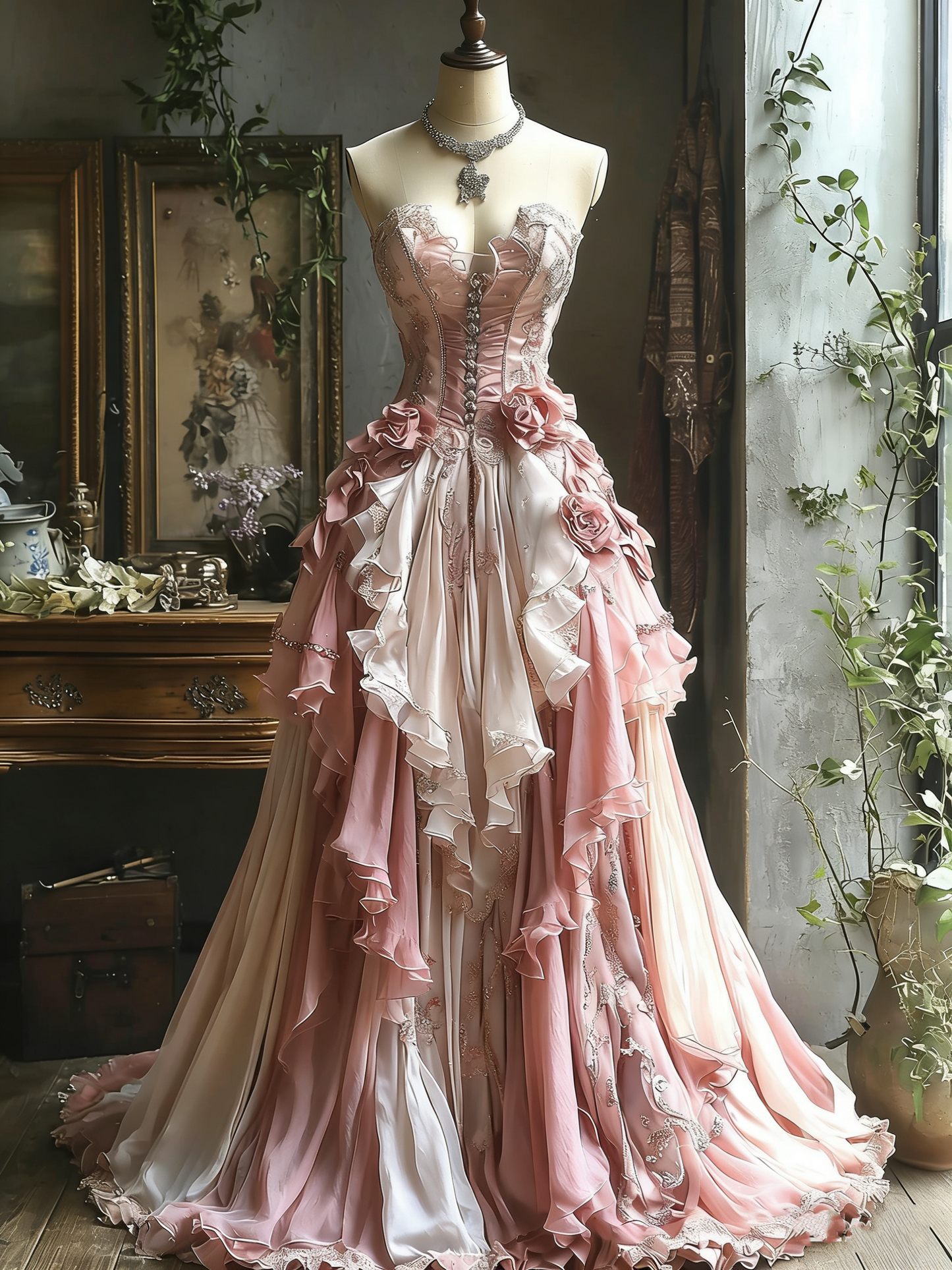 New Fashionable Retro Formal Ball Gown/Princess Dress gh6522