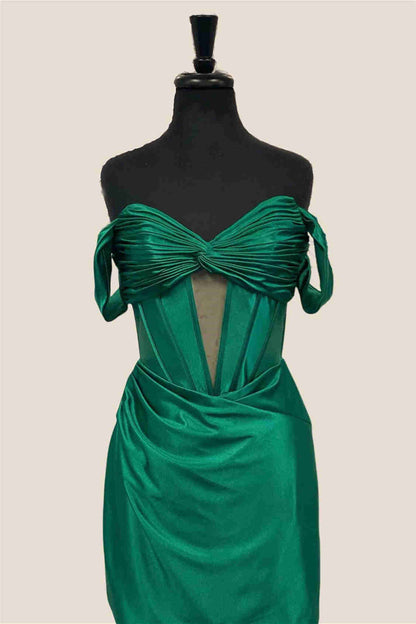 Off the Shoulder Royal Blue Ruched Mini Homecoming Dress