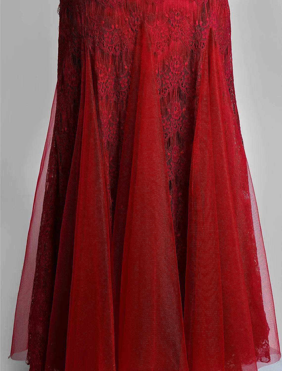 Mermaid / Trumpet Mother of the Bride Dress Jewel Neck Ankle Length Lace Tulle Sleeveless No with Lace Crystals