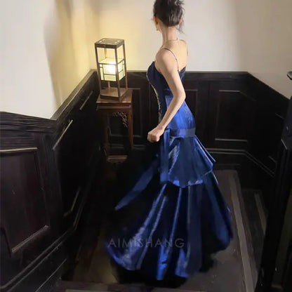 Aimishang Elegant Ruffled Tiered Maxi Dress Long Prom Dress Charming Evening Party Dress Women's Dresses
