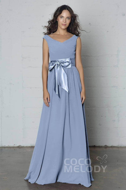 Sheath-Column Floor Length Chiffon Dress PR17017